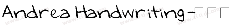 Andrea Handwriting字体转换